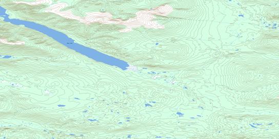 South Nelson Creek Topographic map 105M10 at 1:50,000 Scale