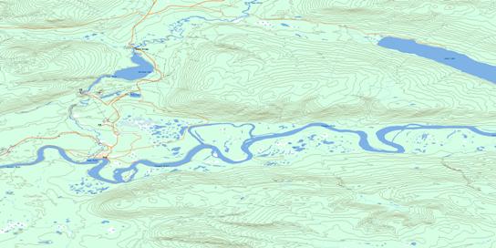 Mayo Topo Map 105M12 at 1:50,000 scale - National Topographic System of Canada (NTS) - Toporama map