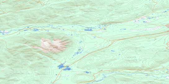 Mount Haldane Topo Map 105M13 at 1:50,000 scale - National Topographic System of Canada (NTS) - Toporama map
