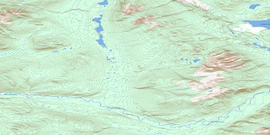 Barr Creek Topo Map 105N02 at 1:50,000 scale - National Topographic System of Canada (NTS) - Toporama map
