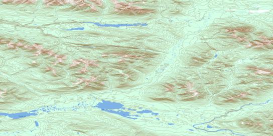 Pleasant Lake Topo Map 105N10 at 1:50,000 scale - National Topographic System of Canada (NTS) - Toporama map