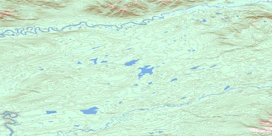 Seven Mile Canyon Topo Map 105N14 at 1:50,000 scale - National Topographic System of Canada (NTS) - Toporama map