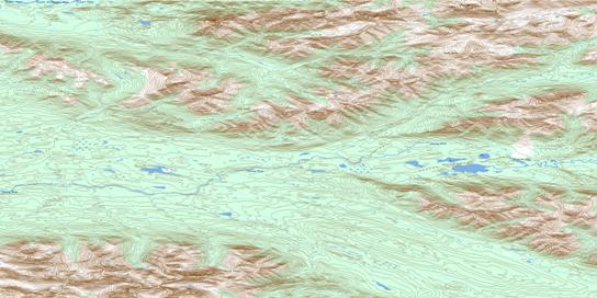 Mount Ortell Topographic map 105N15 at 1:50,000 Scale