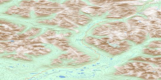 No Title Topo Map 105O01 at 1:50,000 scale - National Topographic System of Canada (NTS) - Toporama map