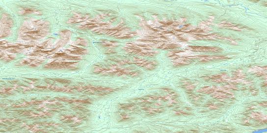 No Title Topo Map 105O03 at 1:50,000 scale - National Topographic System of Canada (NTS) - Toporama map