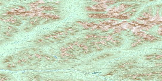 No Title Topo Map 105O04 at 1:50,000 scale - National Topographic System of Canada (NTS) - Toporama map
