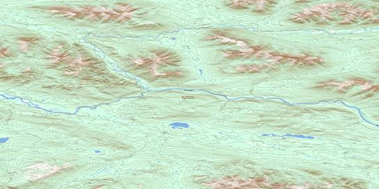 Emerald Creek Topographic map 105O05 at 1:50,000 Scale