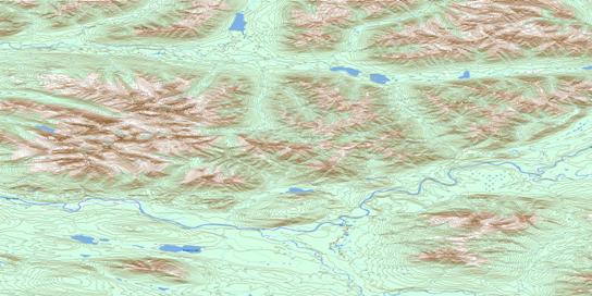 No Title Topo Map 105O06 at 1:50,000 scale - National Topographic System of Canada (NTS) - Toporama map