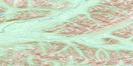No Title Topo Map 105O07 at 1:50,000 scale - National Topographic System of Canada (NTS) - Toporama map