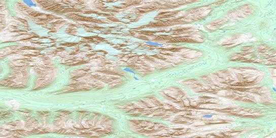 Keele Peak Topo Map 105O08 at 1:50,000 scale - National Topographic System of Canada (NTS) - Toporama map
