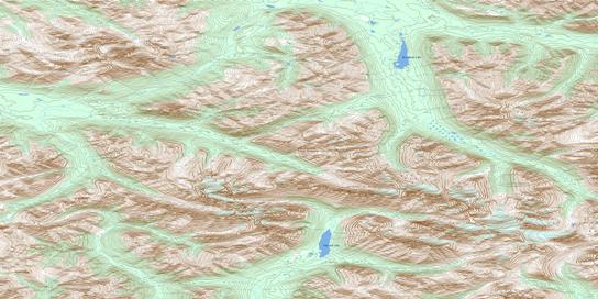 Arrowhead Lake Topo Map 105O11 at 1:50,000 scale - National Topographic System of Canada (NTS) - Toporama map