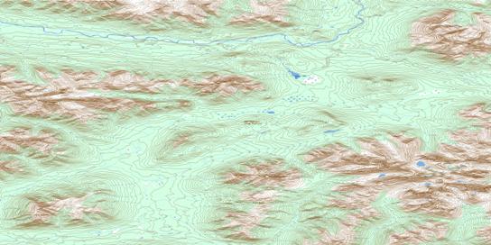 Fango Lake Topo Map 105O12 at 1:50,000 scale - National Topographic System of Canada (NTS) - Toporama map