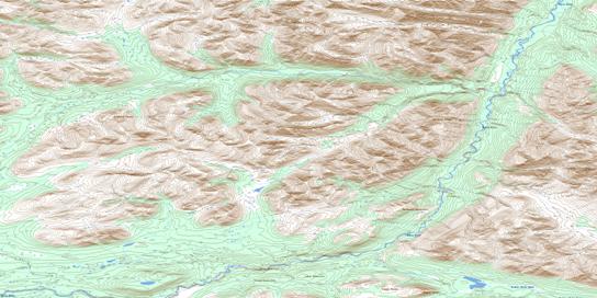 No Title Topo Map 105P02 at 1:50,000 scale - National Topographic System of Canada (NTS) - Toporama map