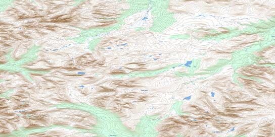 Christie Pass Topo Map 105P04 at 1:50,000 scale - National Topographic System of Canada (NTS) - Toporama map