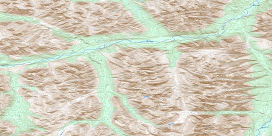 Sekwi Canyon Topo Map 105P07 at 1:50,000 scale - National Topographic System of Canada (NTS) - Toporama map