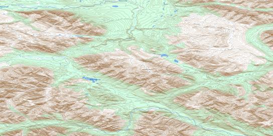 Willow Handle Lake Topo Map 106A04 at 1:50,000 scale - National Topographic System of Canada (NTS) - Toporama map