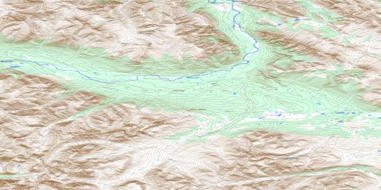 No Title Topo Map 106A06 at 1:50,000 scale - National Topographic System of Canada (NTS) - Toporama map