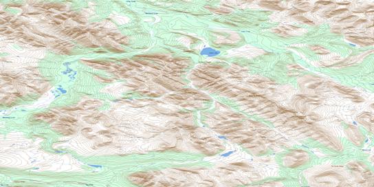 Ten Stone Mountain Topo Map 106A07 at 1:50,000 scale - National Topographic System of Canada (NTS) - Toporama map