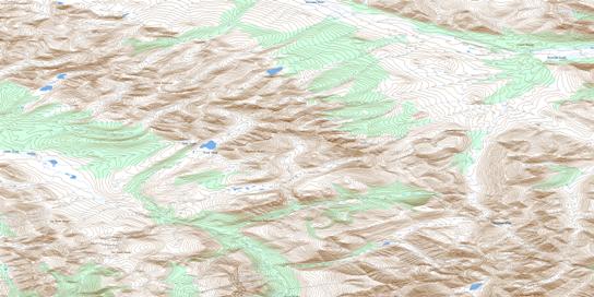 Cache Mountain Topographic map 106A08 at 1:50,000 Scale