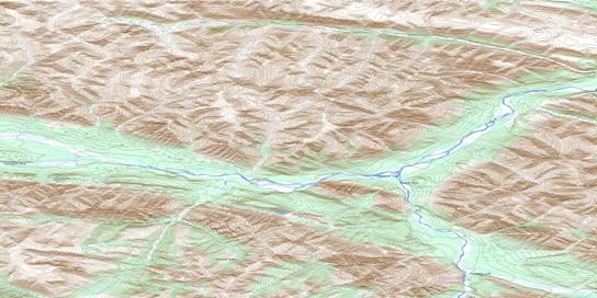 No Title Topo Map 106A14 at 1:50,000 scale - National Topographic System of Canada (NTS) - Toporama map