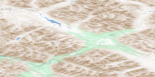 Misty Creek Topographic map 106B03 at 1:50,000 Scale