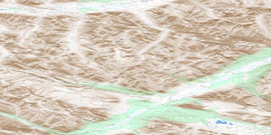 No Title Topo Map 106B16 at 1:50,000 scale - National Topographic System of Canada (NTS) - Toporama map