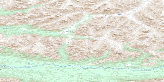 Mount Stenbraten Topo Map 106C01 at 1:50,000 scale - National Topographic System of Canada (NTS) - Toporama map