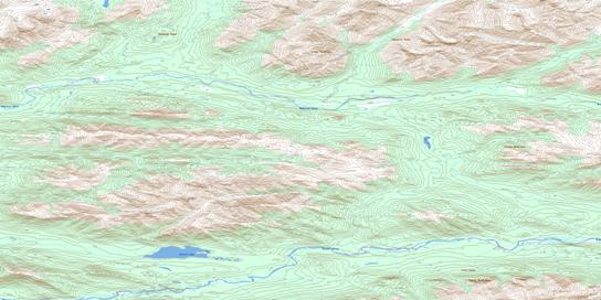 Ortell Lake Topo Map 106C02 at 1:50,000 scale - National Topographic System of Canada (NTS) - Toporama map