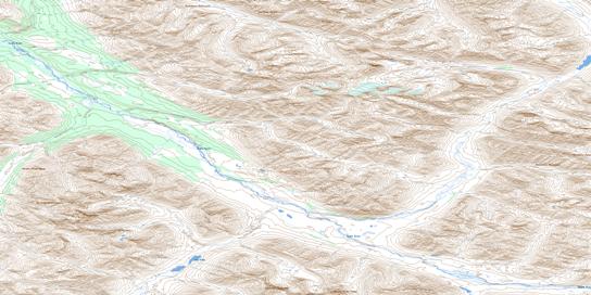 Reptile Creek Topo Map 106C09 at 1:50,000 scale - National Topographic System of Canada (NTS) - Toporama map