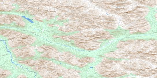 Corn Creek Topo Map 106C11 at 1:50,000 scale - National Topographic System of Canada (NTS) - Toporama map
