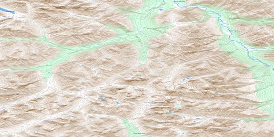 Gillespie Creek Topo Map 106C12 at 1:50,000 scale - National Topographic System of Canada (NTS) - Toporama map