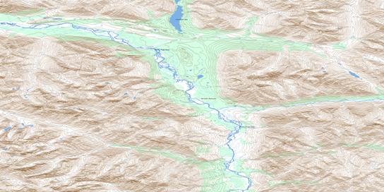 Fairchild Lake Topo Map 106C13 at 1:50,000 scale - National Topographic System of Canada (NTS) - Toporama map