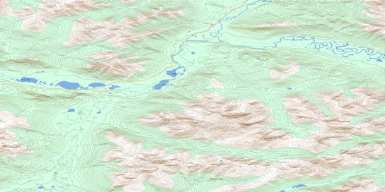 Scougale Creek Topo Map 106D02 at 1:50,000 scale - National Topographic System of Canada (NTS) - Toporama map