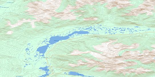 Mcquesten Lake Topo Map 106D03 at 1:50,000 scale - National Topographic System of Canada (NTS) - Toporama map