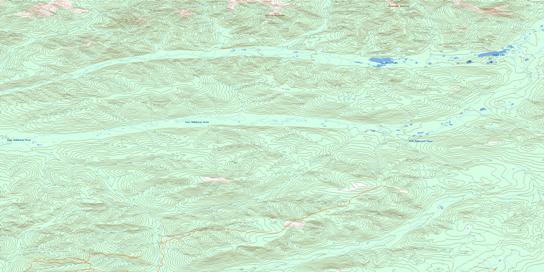 Dublin Gulch Topo Map 106D04 at 1:50,000 scale - National Topographic System of Canada (NTS) - Toporama map