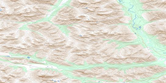 Bond Creek Topo Map 106D10 at 1:50,000 scale - National Topographic System of Canada (NTS) - Toporama map