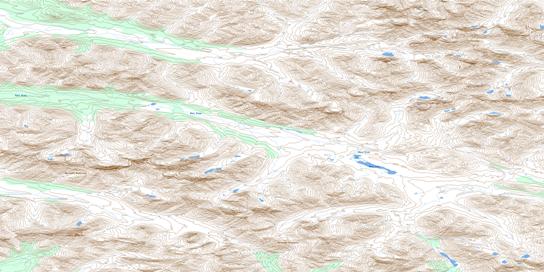 Hart Lake Topo Map 106D11 at 1:50,000 scale - National Topographic System of Canada (NTS) - Toporama map