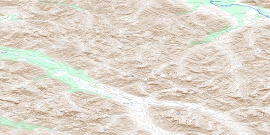 Slats Creek Topo Map 106D16 at 1:50,000 scale - National Topographic System of Canada (NTS) - Toporama map