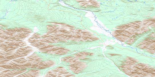 Royal Mountain Topographic map 106E03 at 1:50,000 Scale