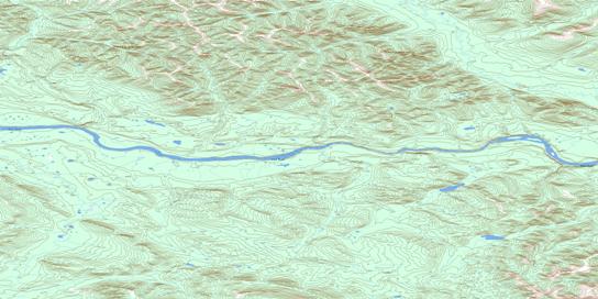 Aberdeen Canyon Topo Map 106E13 at 1:50,000 scale - National Topographic System of Canada (NTS) - Toporama map