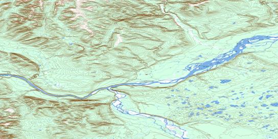 No Title Topo Map 106E14 at 1:50,000 scale - National Topographic System of Canada (NTS) - Toporama map