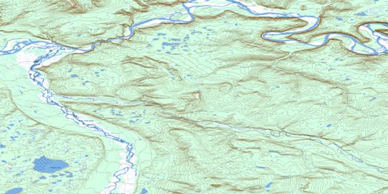 Chappie Lake Topo Map 106E15 at 1:50,000 scale - National Topographic System of Canada (NTS) - Toporama map