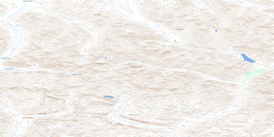 No Title Topo Map 106F01 at 1:50,000 scale - National Topographic System of Canada (NTS) - Toporama map