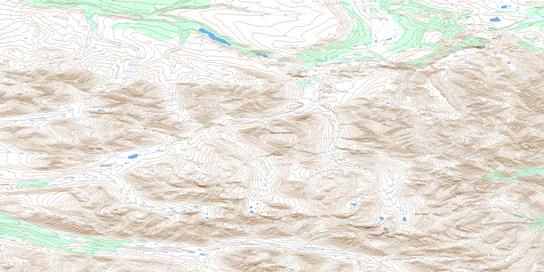 No Title Topo Map 106F05 at 1:50,000 scale - National Topographic System of Canada (NTS) - Toporama map