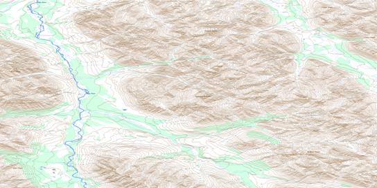 No Title Topo Map 106F06 at 1:50,000 scale - National Topographic System of Canada (NTS) - Toporama map