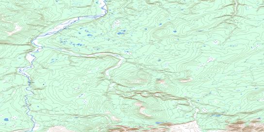No Title Topo Map 106F11 at 1:50,000 scale - National Topographic System of Canada (NTS) - Toporama map