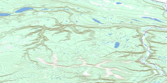 Many Beaver Lake Topo Map 106F16 at 1:50,000 scale - National Topographic System of Canada (NTS) - Toporama map