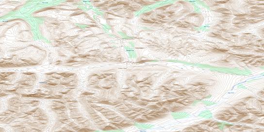 No Title Topo Map 106G01 at 1:50,000 scale - National Topographic System of Canada (NTS) - Toporama map