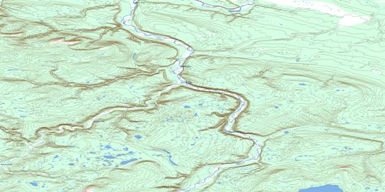 Beeline Creek Topo Map 106G09 at 1:50,000 scale - National Topographic System of Canada (NTS) - Toporama map