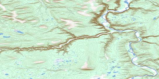 No Title Topo Map 106G11 at 1:50,000 scale - National Topographic System of Canada (NTS) - Toporama map